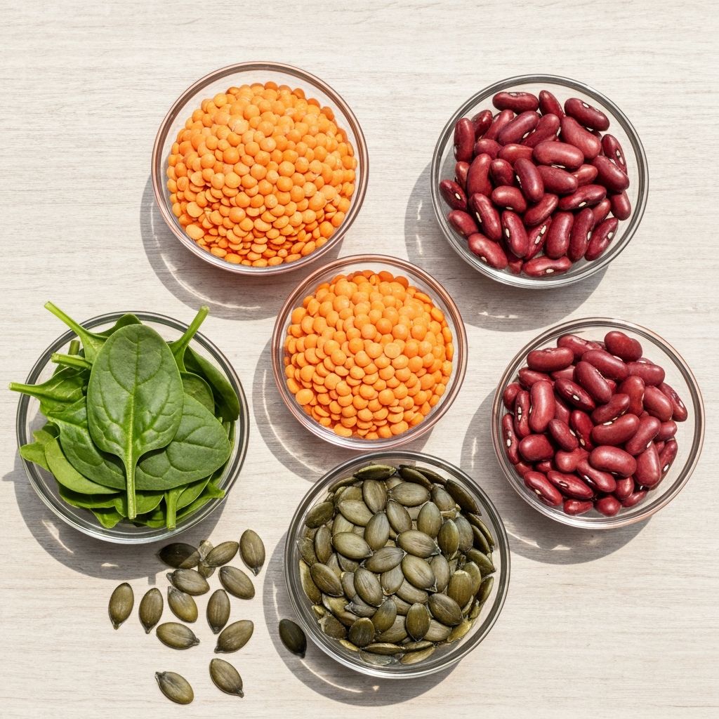 Eisenreiche pflanzliche Lebensmittel